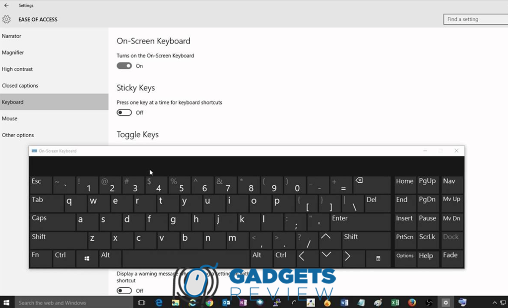 Tips Menggunakan On-Screen Keyboard