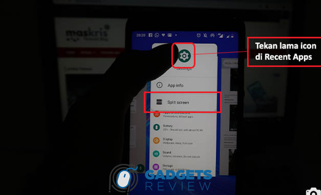 Aktifkan Mode Split Screen untuk Multitasking